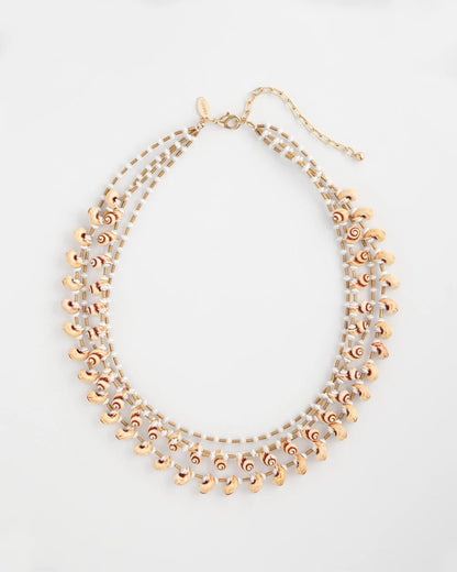 Chico's Multi-Strand Shell Necklace Neutral
