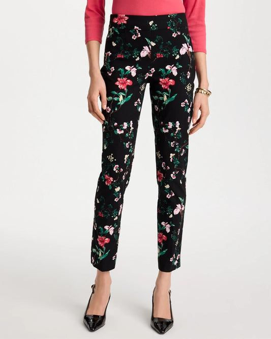 Chico's Kyoto Bloom Brigitte™ Slim Ankle Pants Black