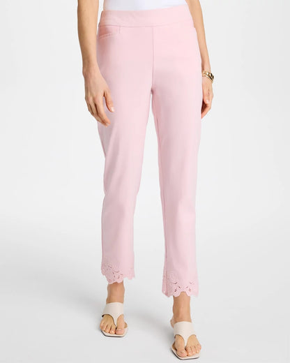 Chico's Embroidered Brigitte™ Slim Crop Pant Sweet Blossom