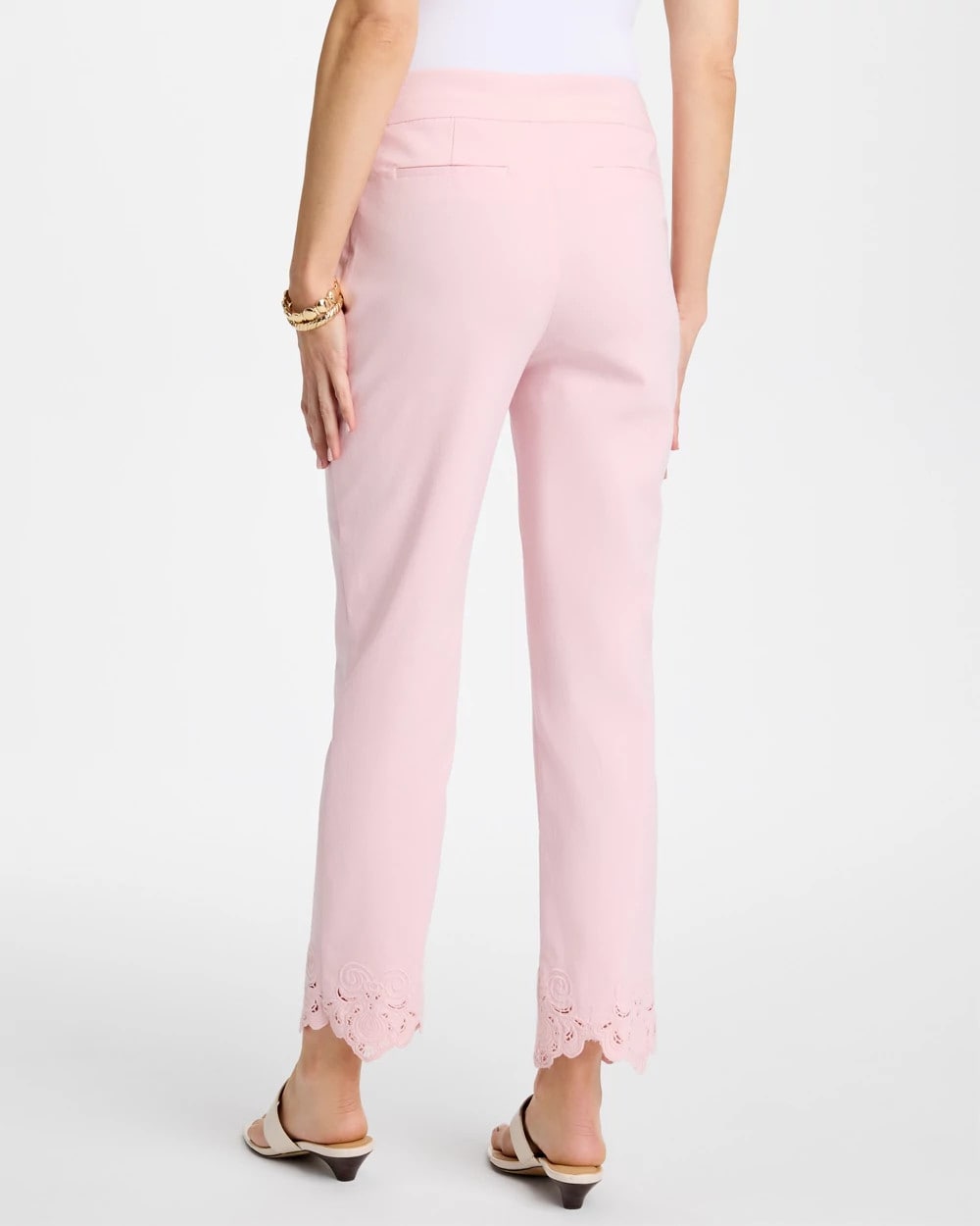 Chico's Embroidered Brigitte™ Slim Crop Pant Sweet Blossom