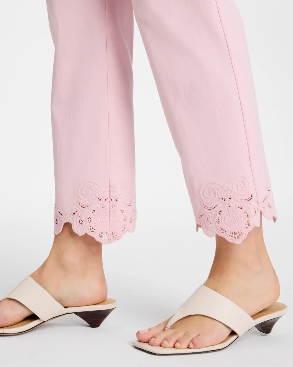 Chico's Embroidered Brigitte™ Slim Crop Pant Sweet Blossom
