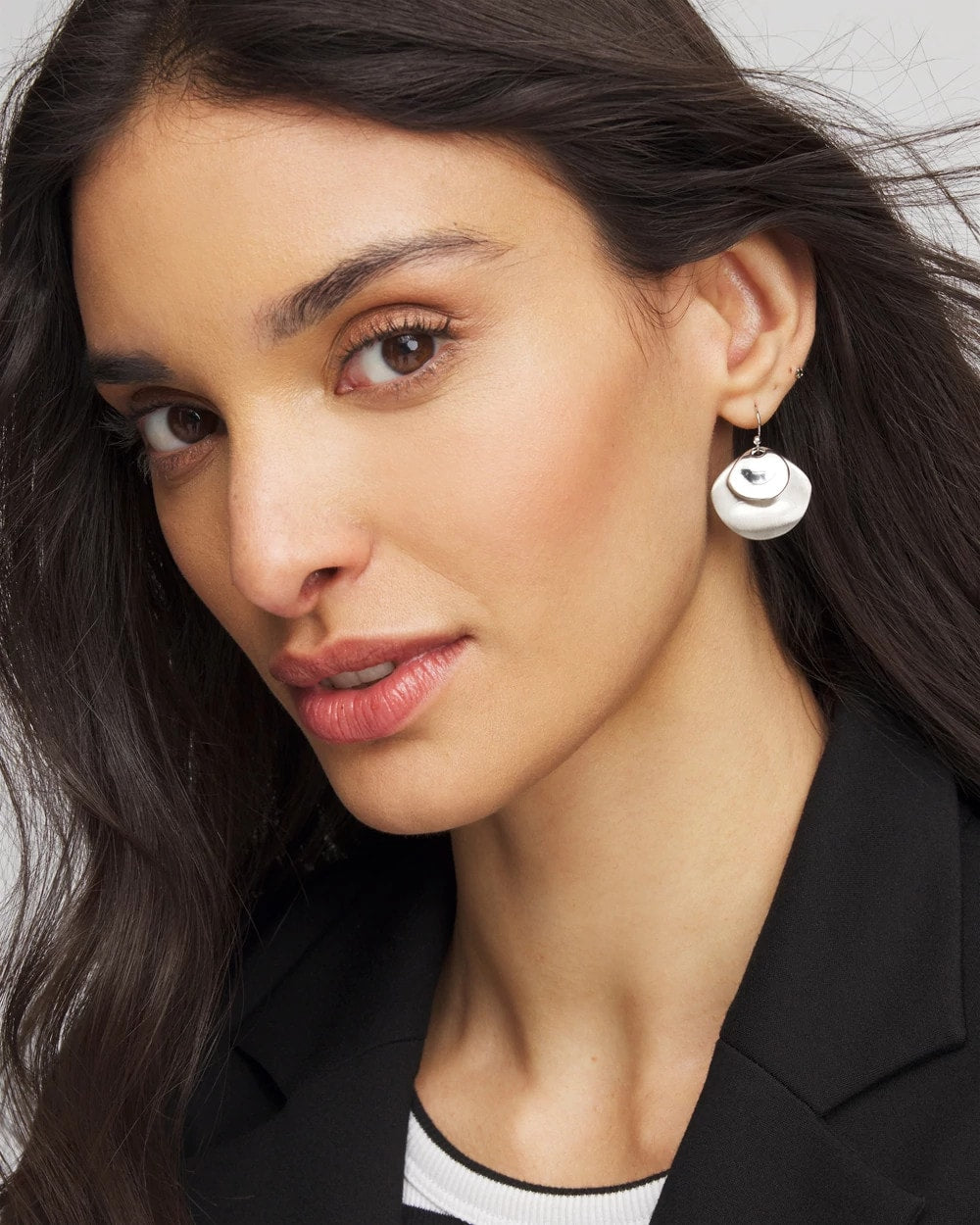 Chico's Silver Drop Earrings Silver
