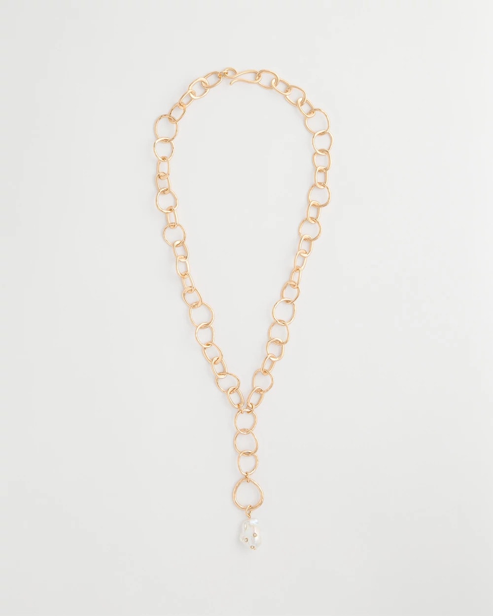 Chico's Pearl Y-Necklace Pearl