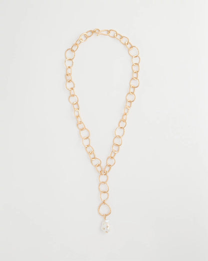 Chico's Pearl Y-Necklace Pearl