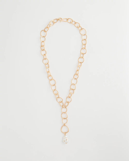 Chico's Pearl Y-Necklace Pearl
