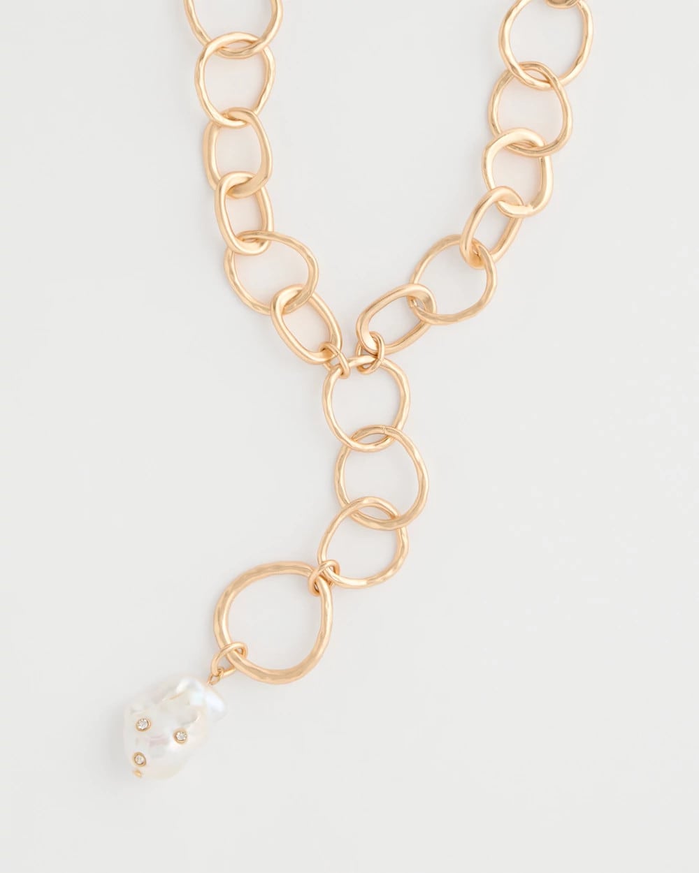Chico's Pearl Y-Necklace Pearl