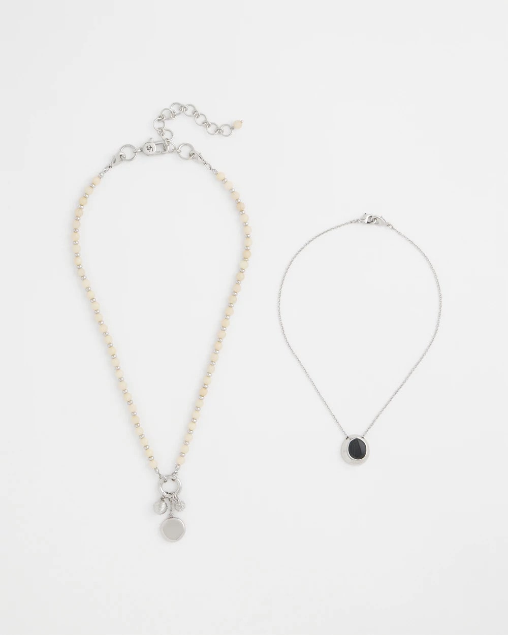 Chico's Short Double Strand Pendant Neutral