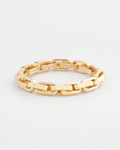 Chico's Gold Link Stretch Bracelet Gold