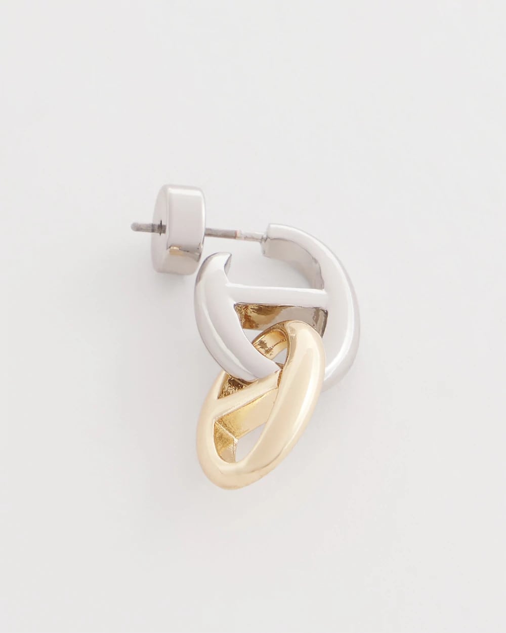 Chico's Mixed Metal Link Earrings Mixed Metals