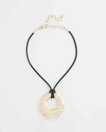 Chico's Modern Gold Pendant Gold