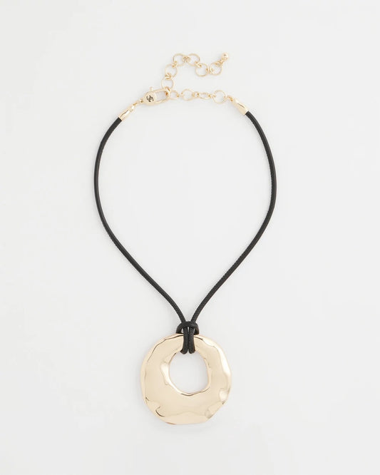 Chico's Modern Gold Pendant Gold