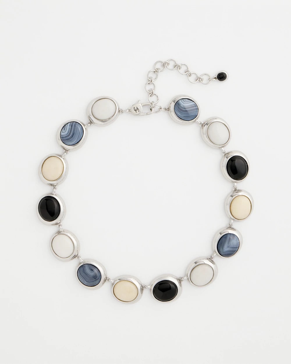 Chico's Short Polka Dot Collar Neutral