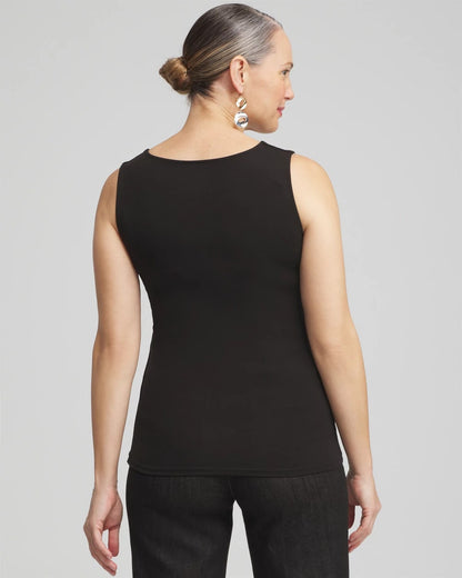 Chico's Contour Cotton™ Square Neck Tank Black