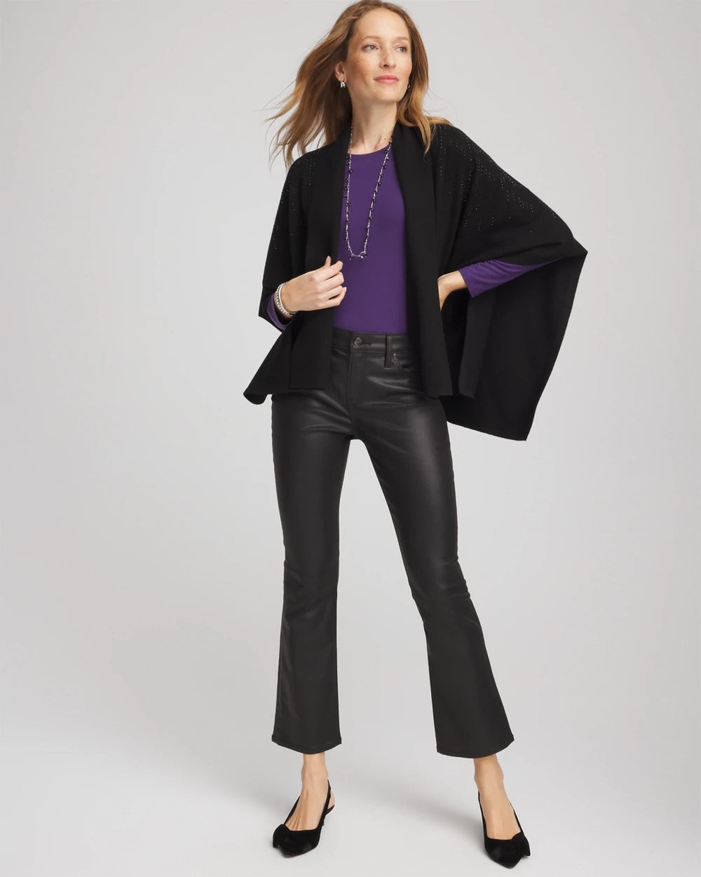 Chico's Touch of Cool™ Layering Tee Purple Elixir