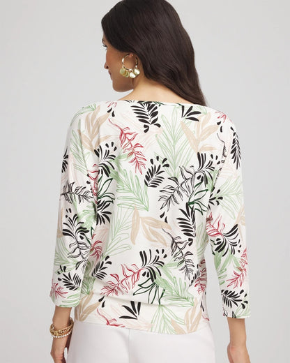 Chico's Touch of Cool™ Tapered Top Ecru
