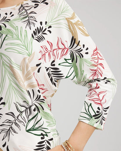 Chico's Touch of Cool™ Tapered Top Ecru