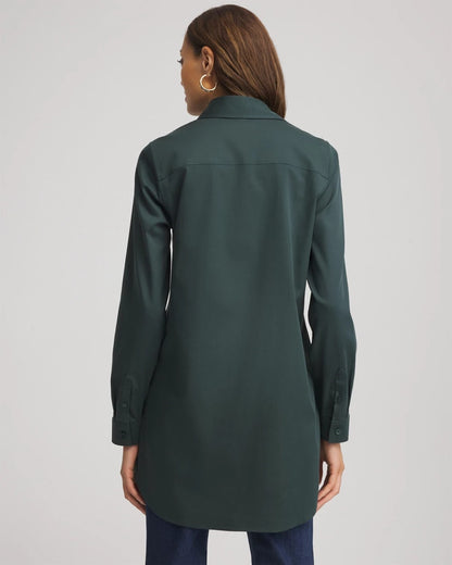 Chico's No Iron™ Long-Sleeved Tunic Darkest Spruce