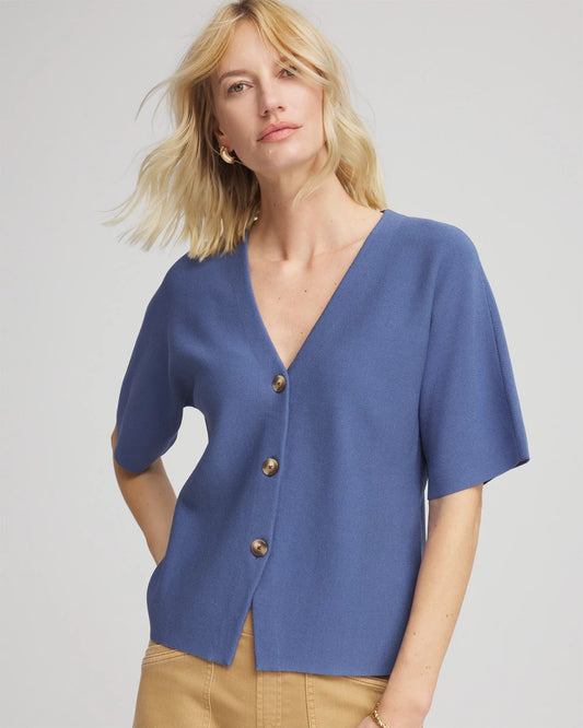 Chico's Dolman Cardigan Blue Lotus