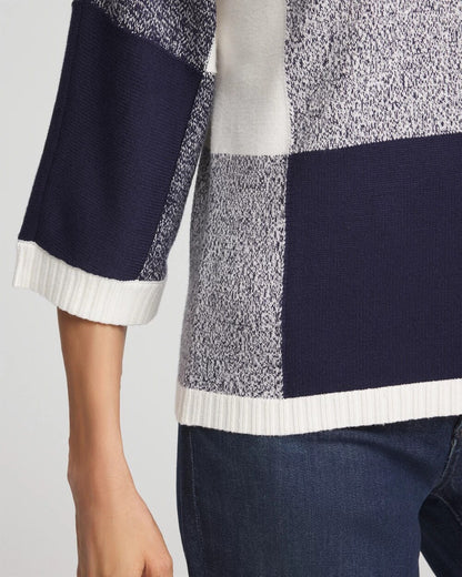 Chico's Dolman Sleeve Pullover Sweater Passport Blue