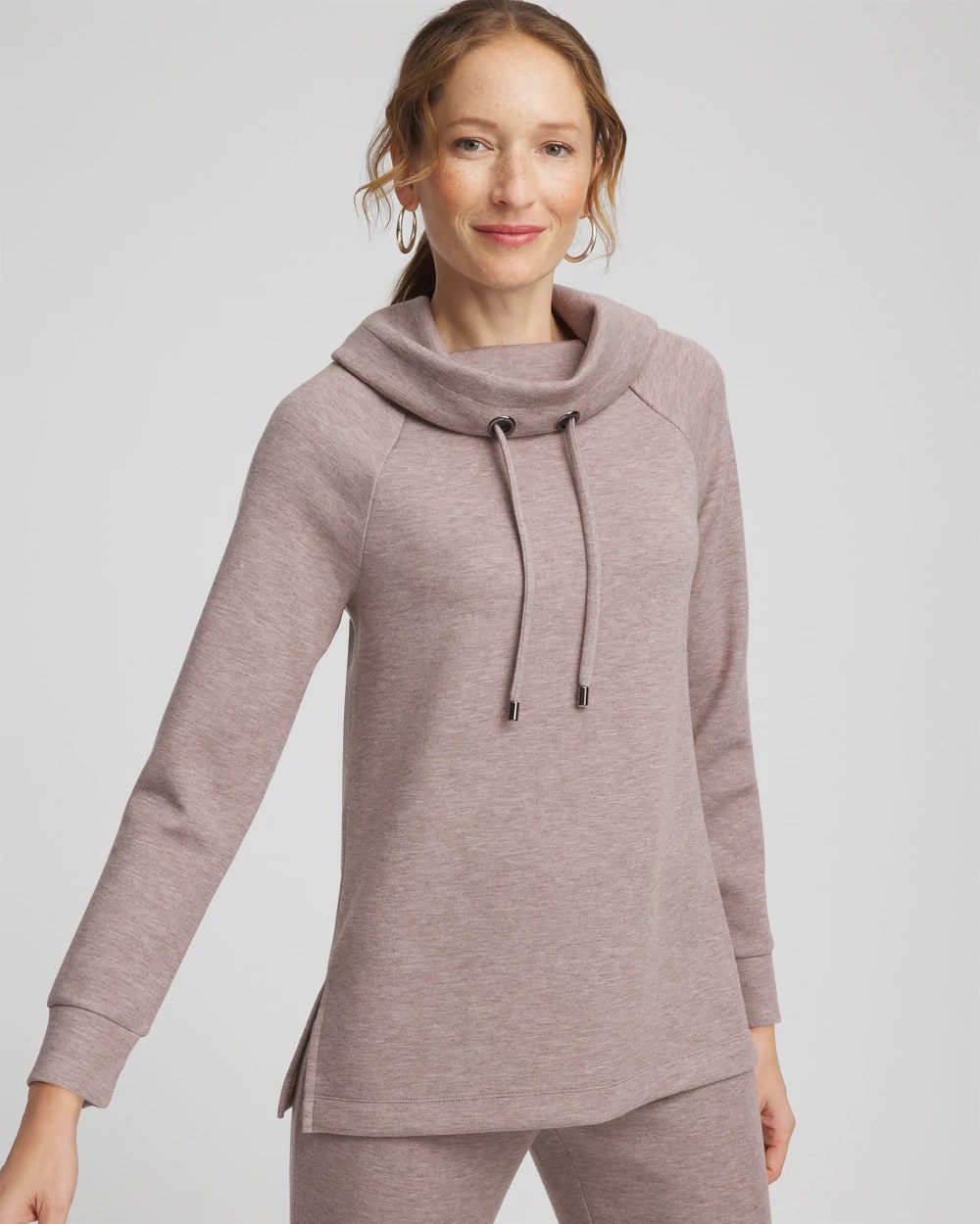 Chico's Zenergy® Soft Tunic Taupe Heather