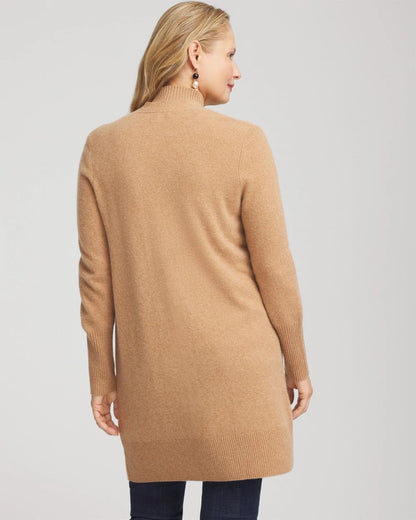 Chico's Cashmere Duster Cardigan Camel