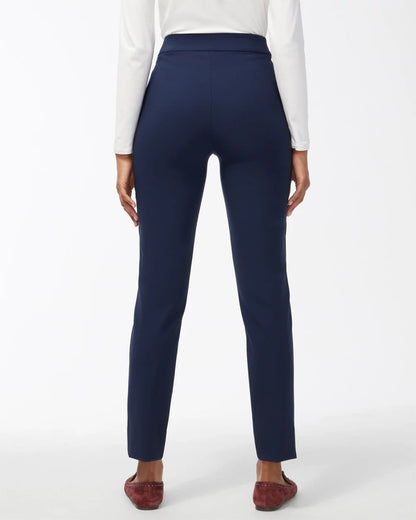 Chico's Bi-Stretch Front Seam Slit Ankle Pants Ink