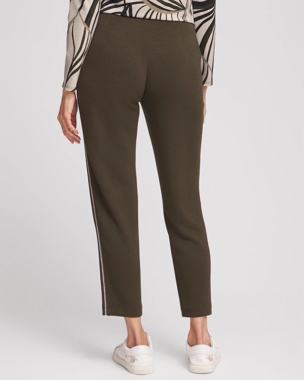 Chico's Zenergy® Caviar Bead Scuba Ankle Pants Primordial Forest