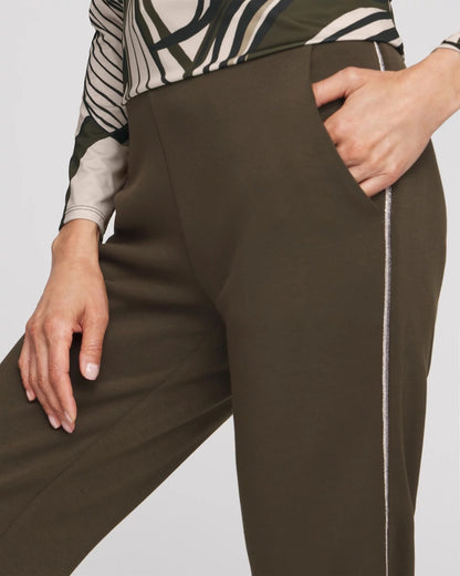 Chico's Zenergy® Caviar Bead Scuba Ankle Pants Primordial Forest