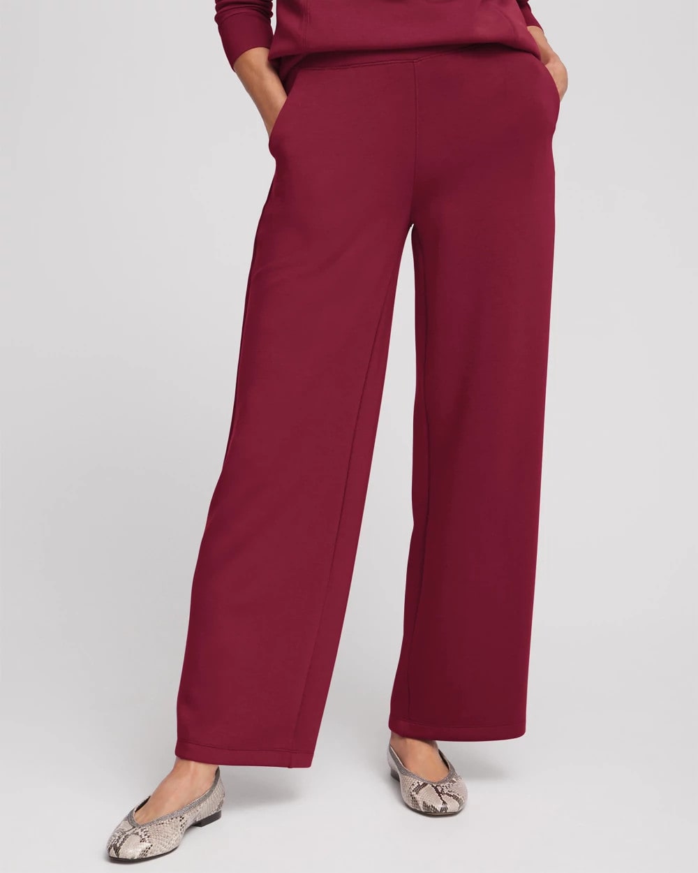 Chico's Zenergy® Wide Leg Pants Berry Compote