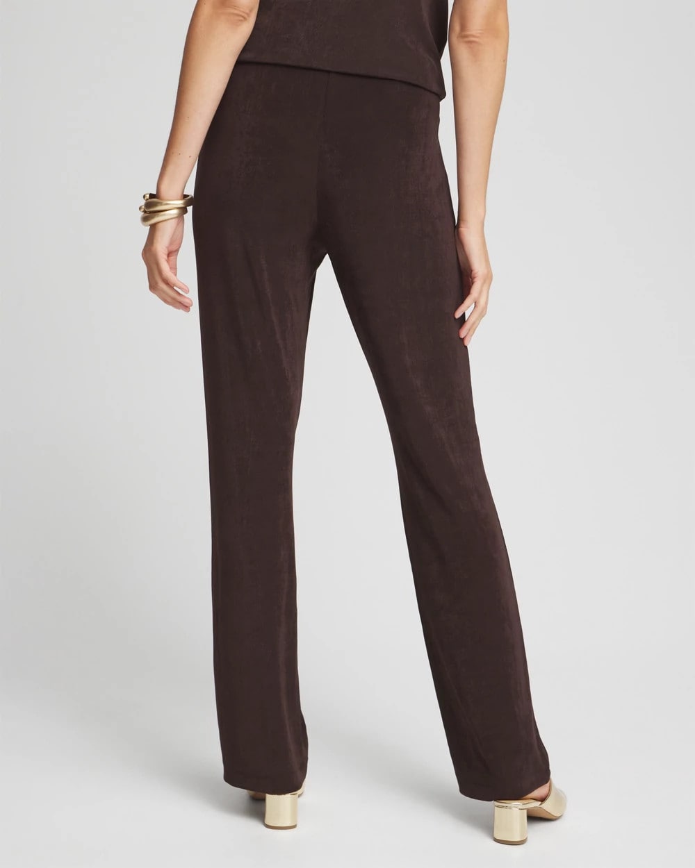 Chico's Petite Travelers™ No Tummy Pants Cocoa Bean