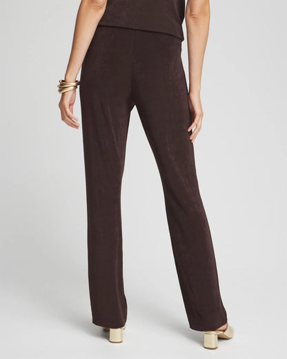 Chico's Petite Travelers™ No Tummy Pants Cocoa Bean