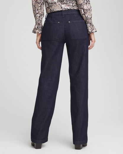 Chico's High-Rise Trouser Jeans Cedar Rinse