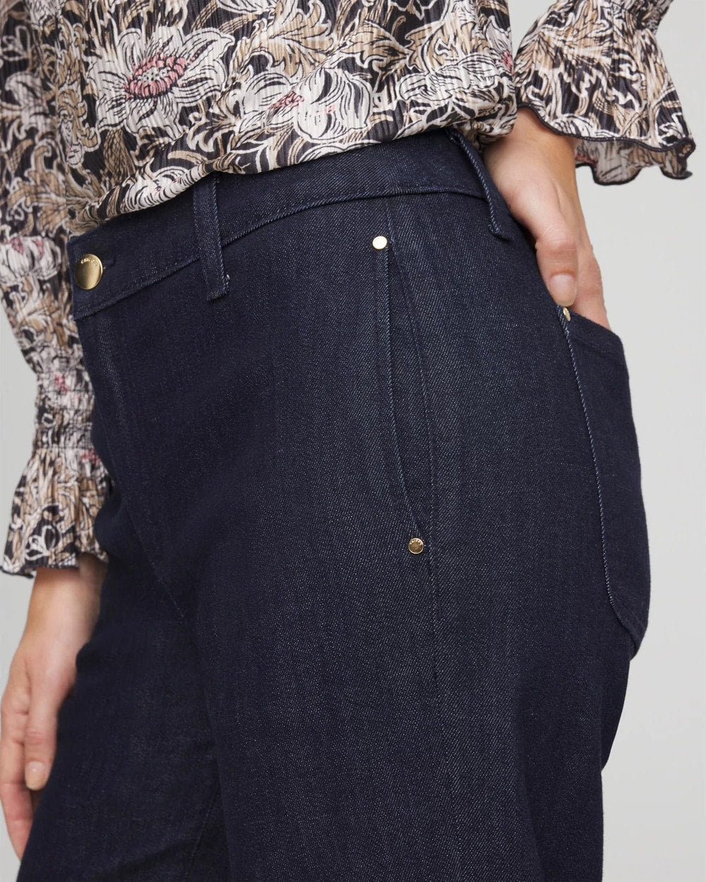 Chico's High-Rise Trouser Jeans Cedar Rinse