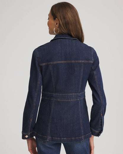 Chico's Denim Field Jacket Morning Star Indigo