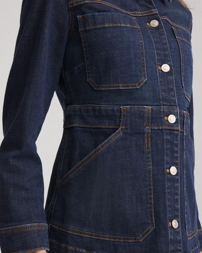 Chico's Denim Field Jacket Morning Star Indigo