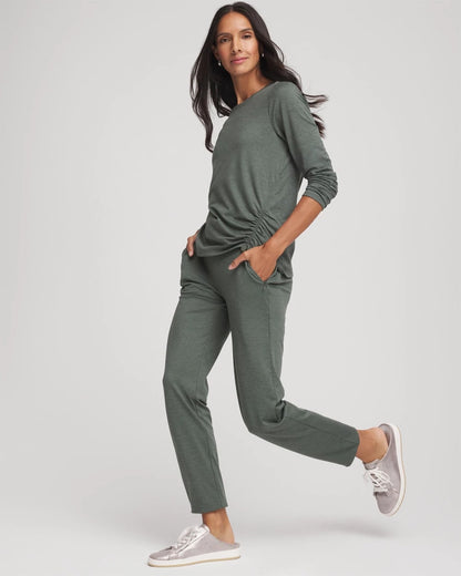 Chico's Zenergy® Cloud Asymmetrical Top Eucalyptus