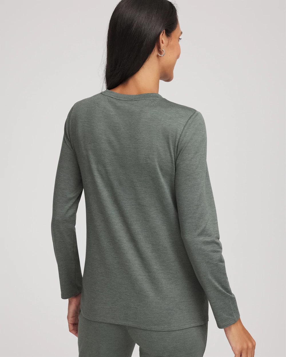 Chico's Zenergy® Cloud Asymmetrical Top Eucalyptus