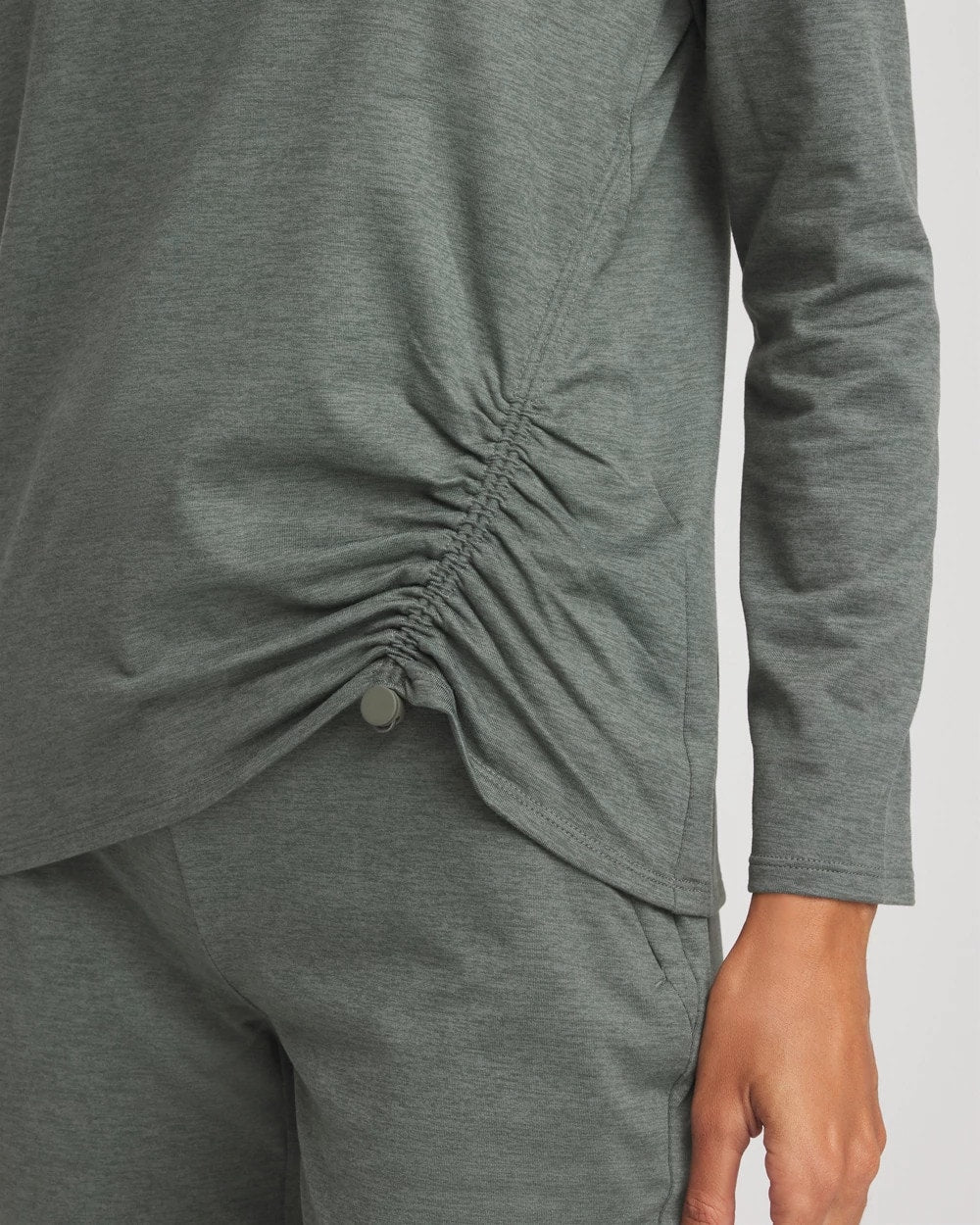 Chico's Zenergy® Cloud Asymmetrical Top Eucalyptus