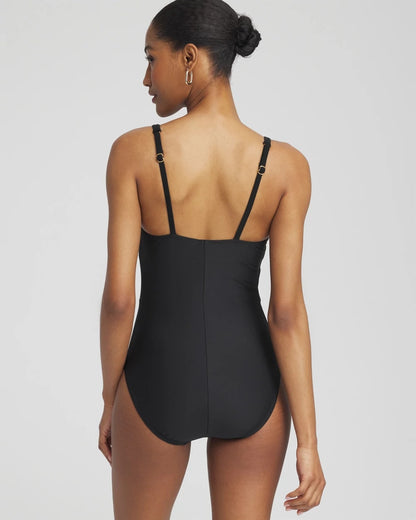 Chico's Magicsuit Obi One Saki One Piece Black