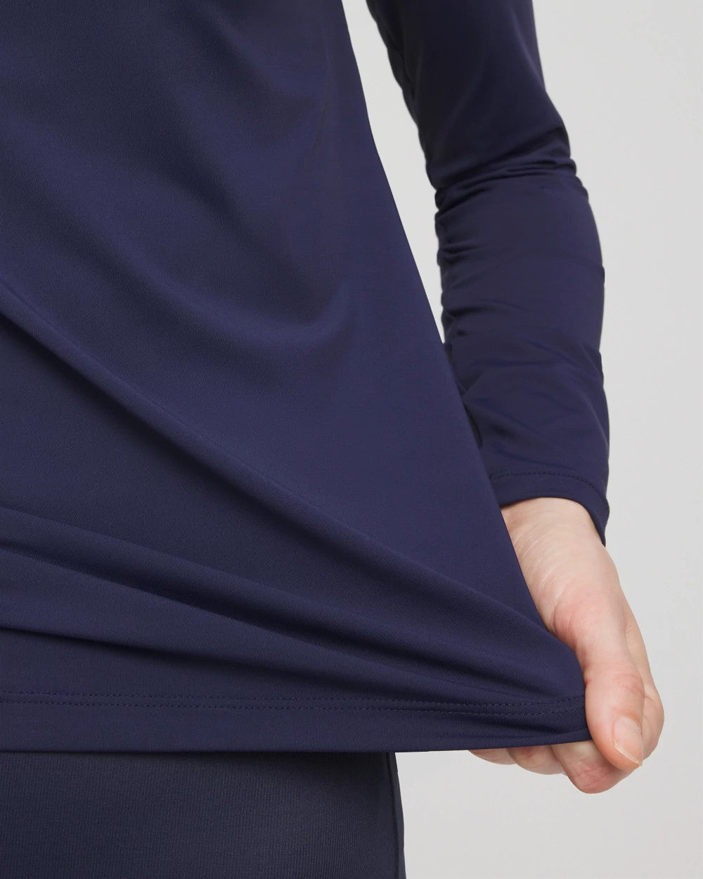 Chico's Gottex Long-Sleeve Swim Shirt Navy