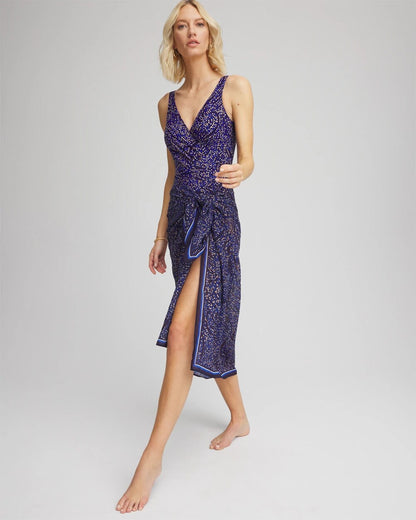 Chico's Miraclesuit® Spotlight Oceanus One Piece Swimsuit Plum