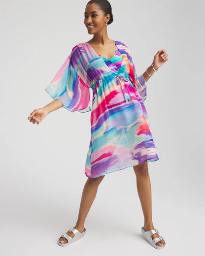 Chico's Gottex Palma Beach Dress Multi