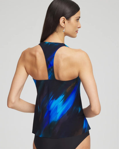 Chico's Magicsuit® Swipe Right Tankini Black/Multi