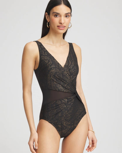 Chico's Miraclesuit® Brillante Circe One Piece Swimsuit Black