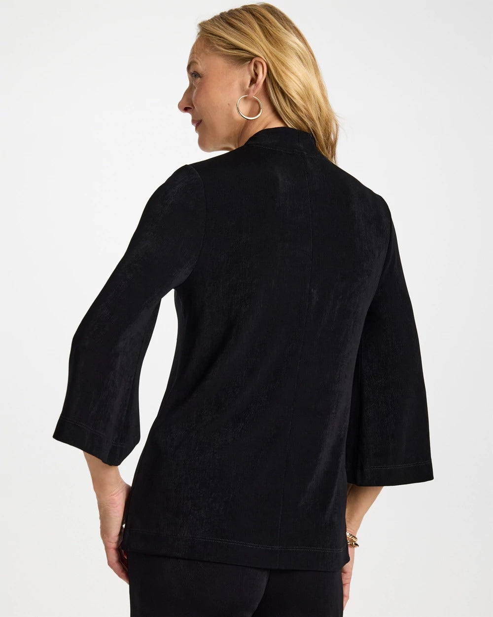 Chico's Travelers™ V-Neck Kimono Top Travelers Black