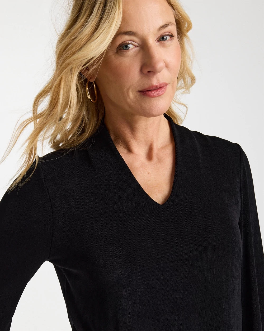 Chico's Travelers™ V-Neck Kimono Top Travelers Black