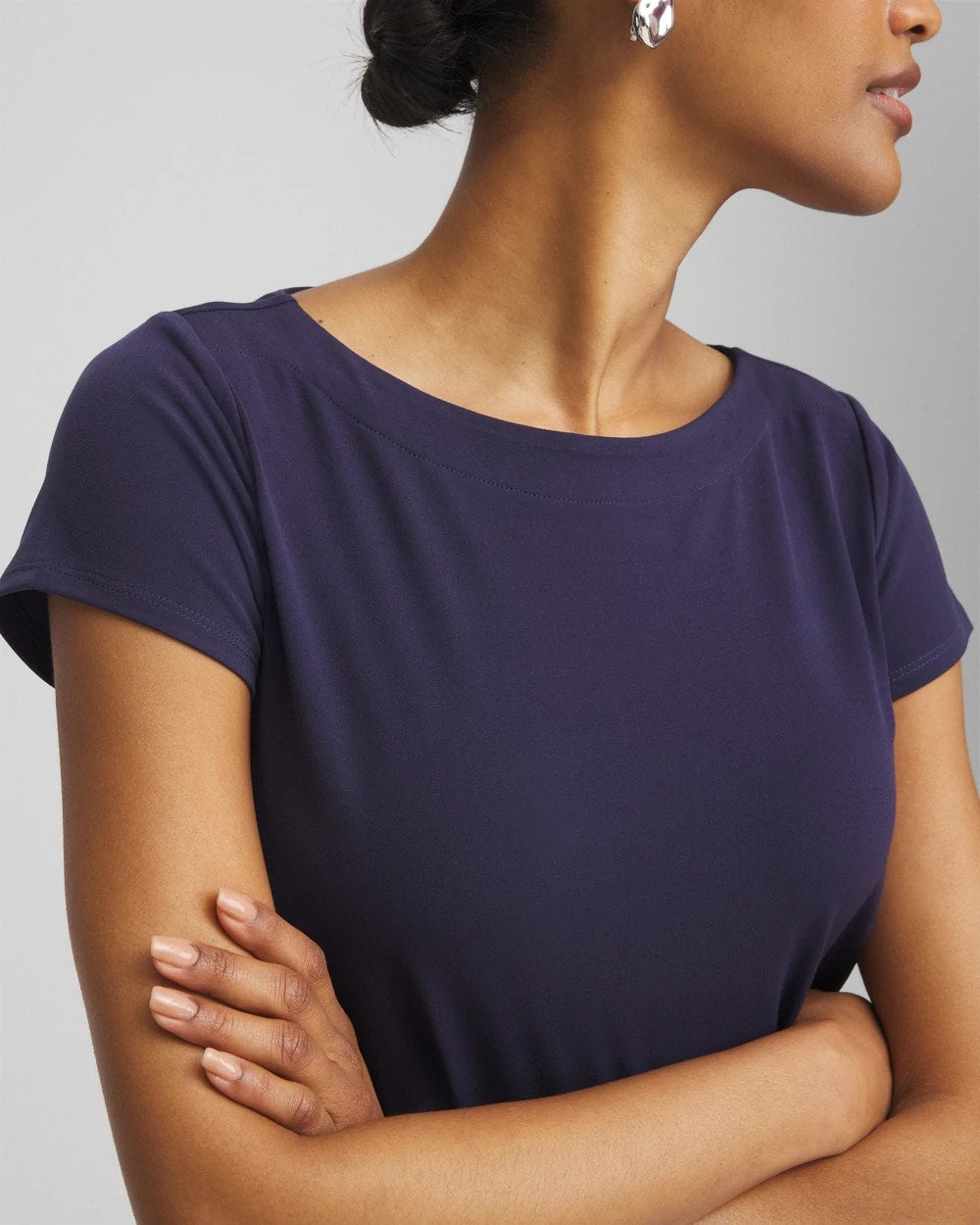 Chico's Travelers™ Knit Tunic Passport Blue
