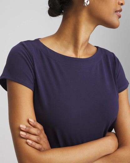 Chico's Travelers™ Knit Tunic Passport Blue