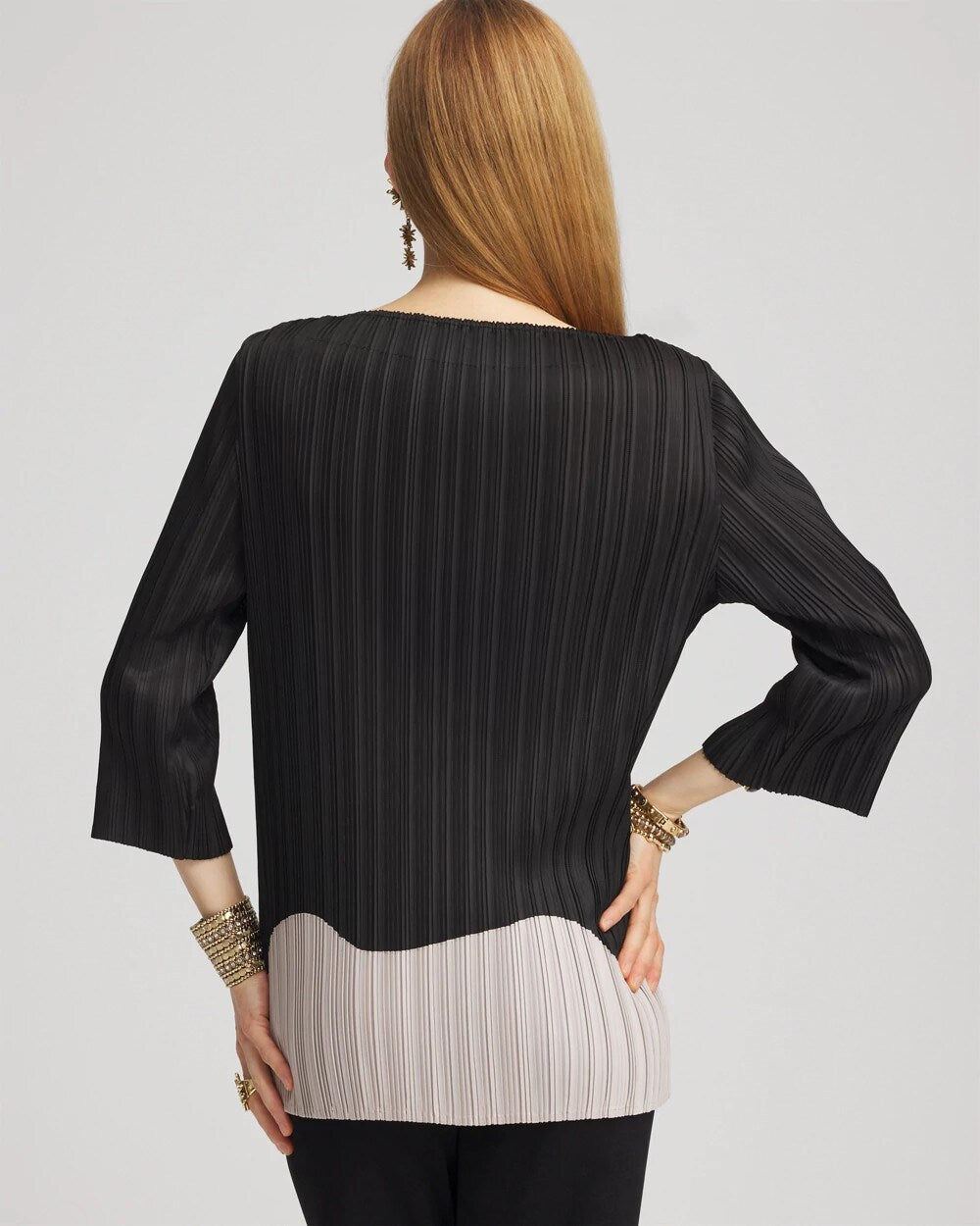 Chico's Travelers™ Collection Pleated Top Travelers Black