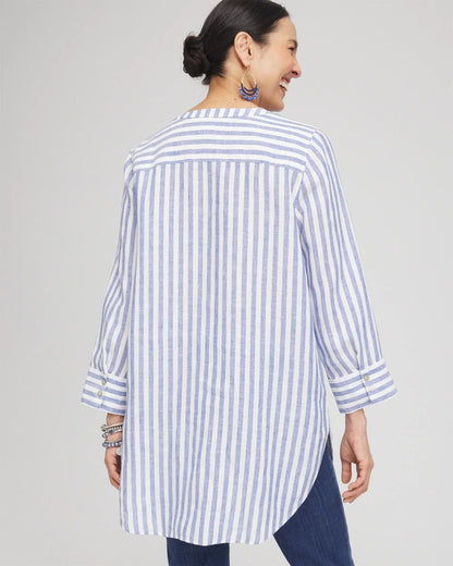 Chico's No Iron™ Linen Tunic Indigo